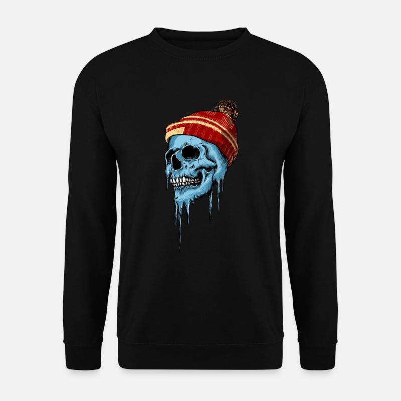 Frozen Skull - Unisex Sweatshirt - black