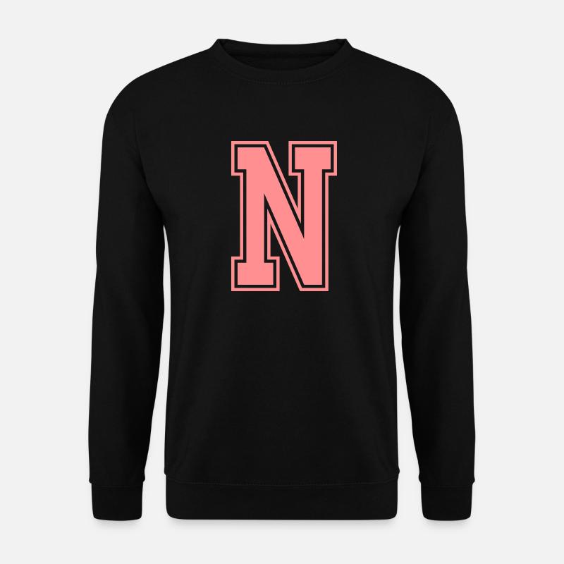 Buchstabe N - Unisex Pullover - Schwarz