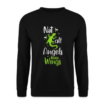 Reptile Tropical Animal Welfare Cute - Unisex Sweatshirt - black - Front - Alina (178cm) & Michal (187cm)