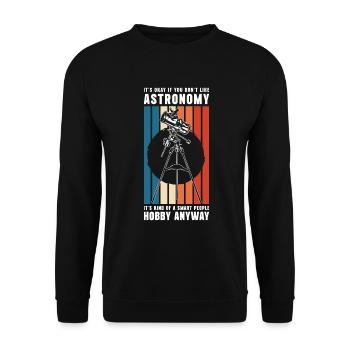 Espace spatial astronomique - Sweat-shirt Unisexe - noir - Devant - Alina (178cm) & Michal (187cm)