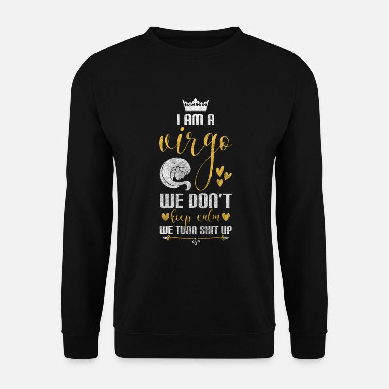 Sternzeichen August Astrologie - Unisex Pullover - Schwarz