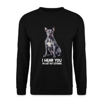 Cane corso - Sweat-shirt Unisexe - noir - Devant - Alina (178cm) & Michal (187cm)