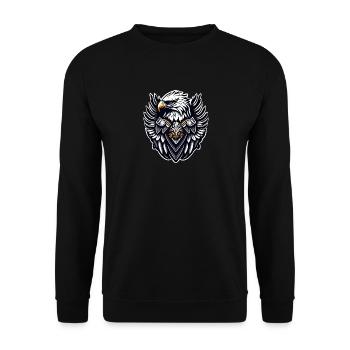 Aigle 2 - Sweat-shirt Unisexe - noir - Devant - Alina (178cm) & Michal (187cm)