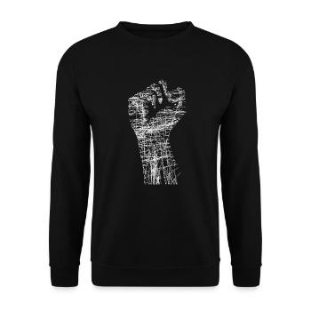 Resist - Unisex Sweatshirt - black - Front - Alina (178cm) & Michal (187cm)