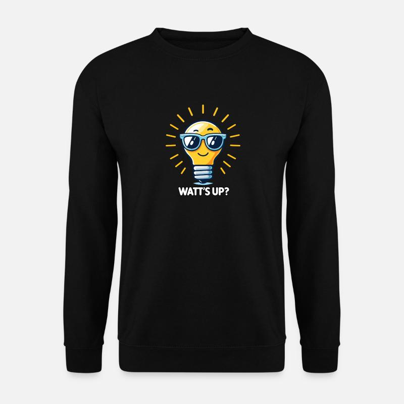 Wattâ€˜s up - Unisex Pullover - Schwarz