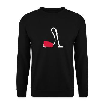 Staubsauger - Unisex Pullover - Schwarz - Vorne - Alina (178cm) & Michal (187cm)