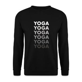 Yogi Yoga - Unisex Sweatshirt - black - Front - Alina (178cm) & Michal (187cm)