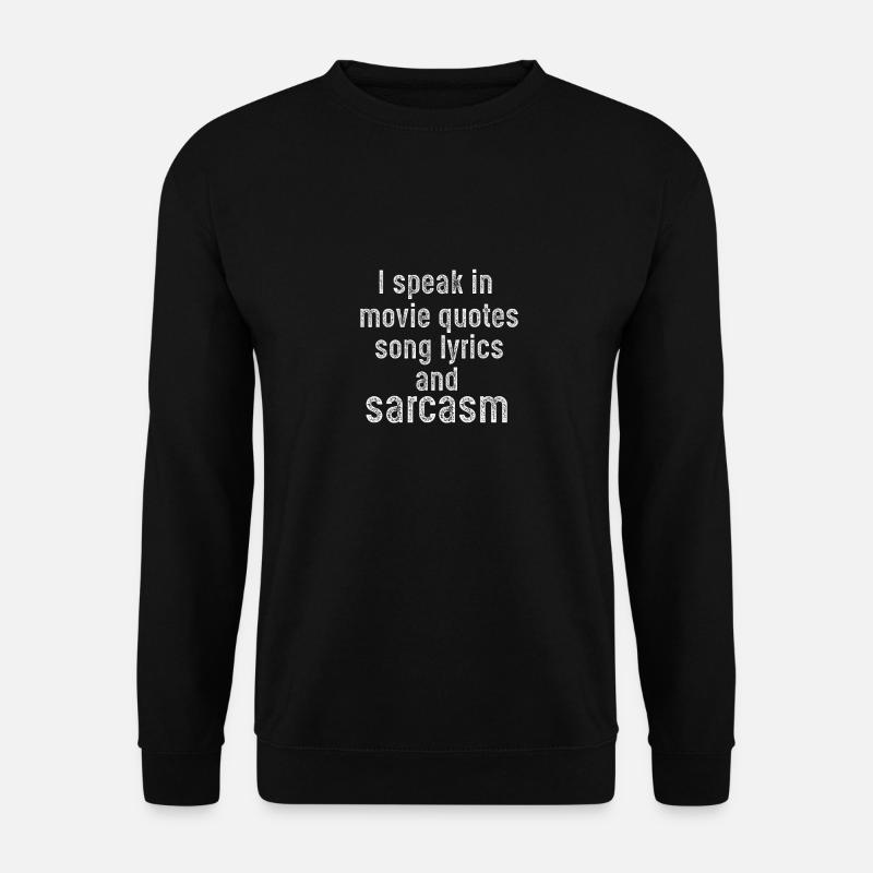 sarcasm - Unisex Sweatshirt - black