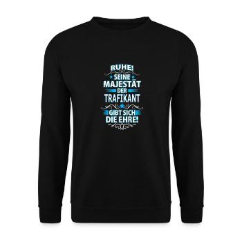 TRAFIKANT - Unisex Pullover - Schwarz - Vorne - Alina (178cm) & Michal (187cm)