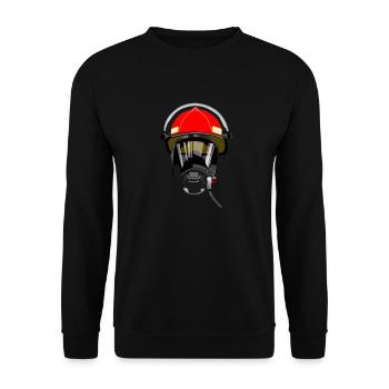 fire Department - Unisex Sweatshirt - black - Front - Alina (178cm) & Michal (187cm)