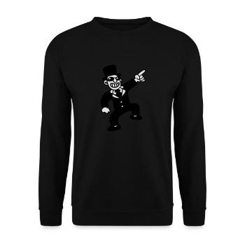 marié - Sweat-shirt Unisexe - noir - Devant - Alina (178cm) & Michal (187cm)