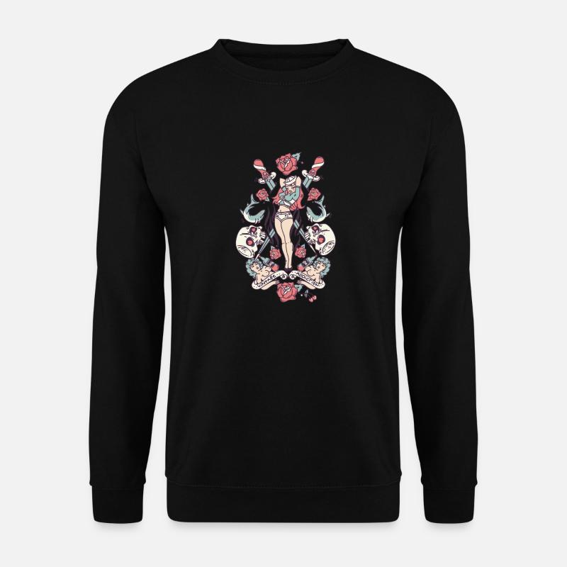 Frauen-Tätowierung - Unisex Pullover - Schwarz