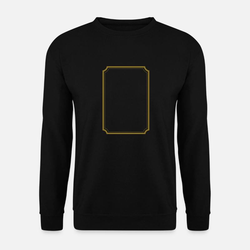 Extravaganter Bilderrahmen - Unisex Pullover - Schwarz