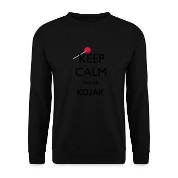BE KOJAK - Unisex Pullover - Schwarz - Vorne - Alina (178cm) & Michal (187cm)