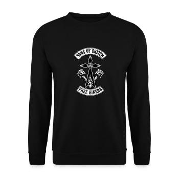 Sons of Breizh - Sweat-shirt Unisexe - noir - Devant - Alina (178cm) & Michal (187cm)