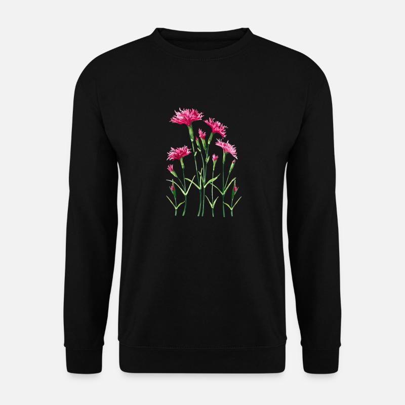Blumen - Unisex Pullover - Schwarz