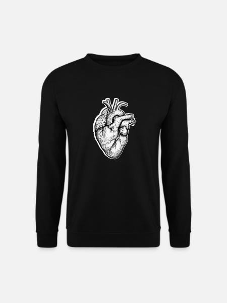 Anatomisk hjerte kardiolog Kardiologi Læge - Unisex sweater - sort