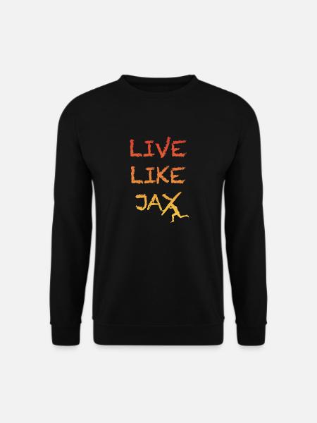 Lebe wie ein Eichelhäher - Unisex Pullover - Schwarz