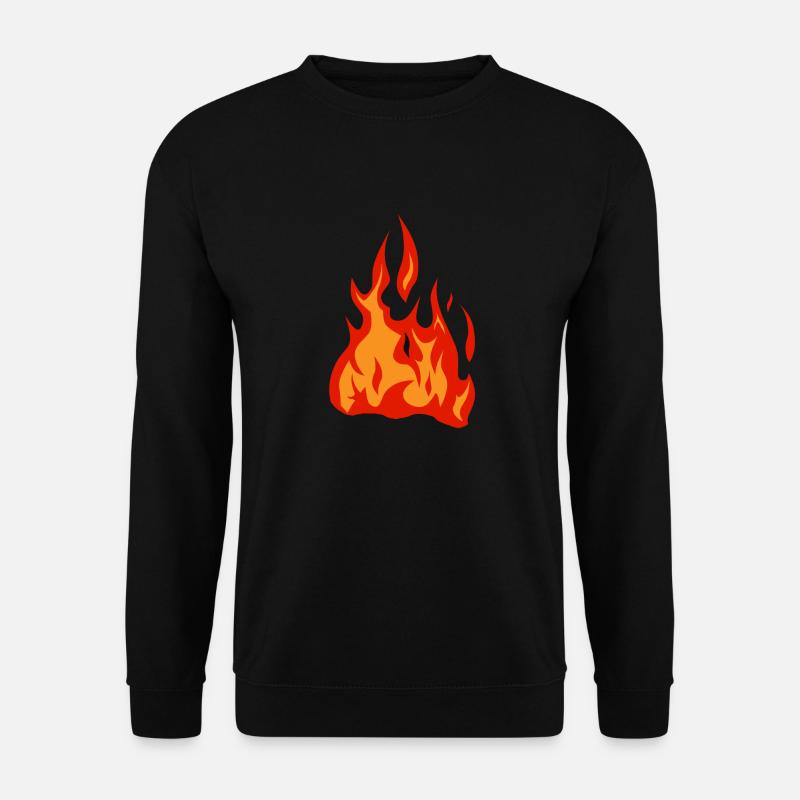flame fire flame - Unisex Sweatshirt - black