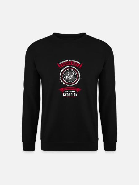 Sternzeichen Skorpion Horoskop - Unisex Pullover - Schwarz