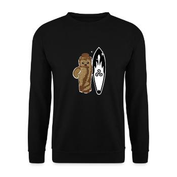 galette saucisse - Sweat-shirt Unisexe - noir - Devant - Alina (178cm) & Michal (187cm)