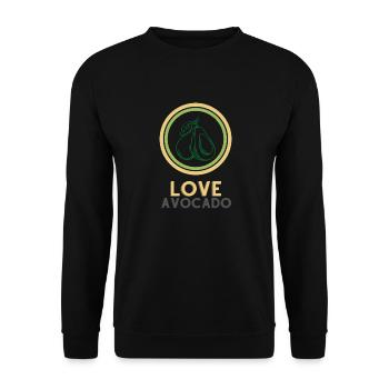 love avocado - Unisex Sweatshirt - black - Front - Alina (178cm) & Michal (187cm)