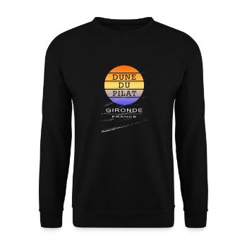 Dune du Pilat 2022 - Sable - Sweat-shirt Unisexe - noir - Devant - Alina (178cm) & Michal (187cm)