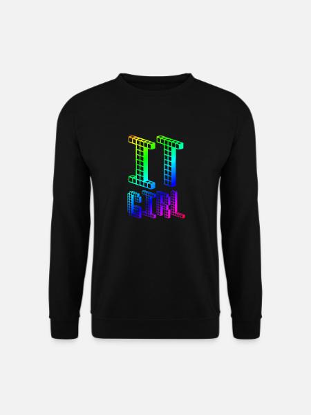 IT Girl | Nerd | Computer | Informatikerin - Unisex Pullover - Schwarz