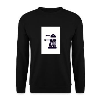 Dr..Inclusion; He/Him/ She/Her/Them/They Robot - Unisex Sweatshirt - black - Front - Alina (178cm) & Michal (187cm)