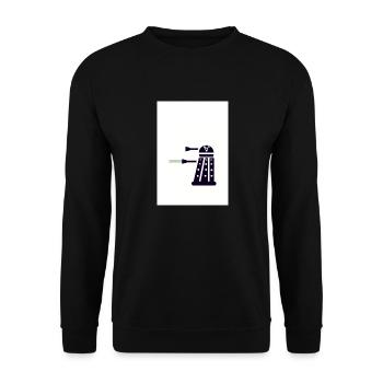 Dr. Sci Fi Robot Pride - Unisex Sweatshirt - black - Front - Alina (178cm) & Michal (187cm)