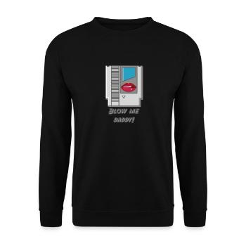 Blow me - Unisex Sweatshirt - black - Front - Alina (178cm) & Michal (187cm)