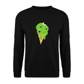 Eyes cream - Sweat-shirt Unisexe - noir - Devant - Alina (178cm) & Michal (187cm)