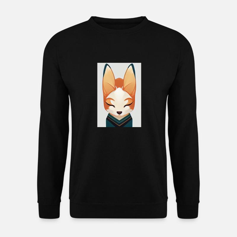 Fox Japanese Sweet - Unisex Sweatshirt - black
