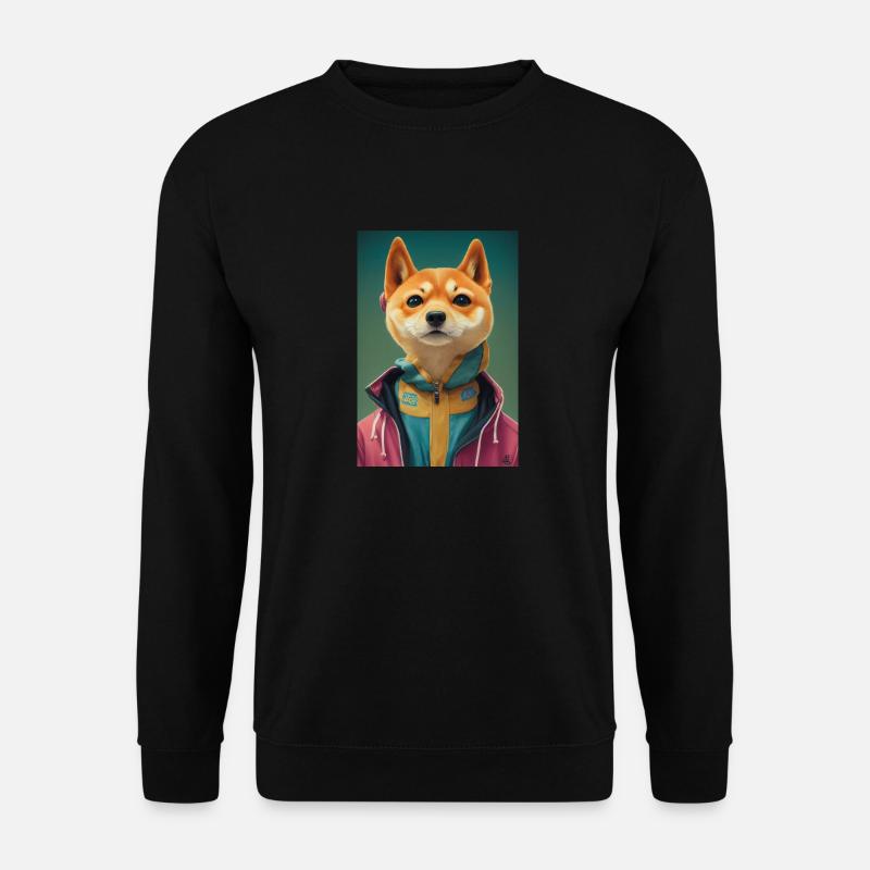 Shiba Hund Süß - Unisex Pullover - Schwarz