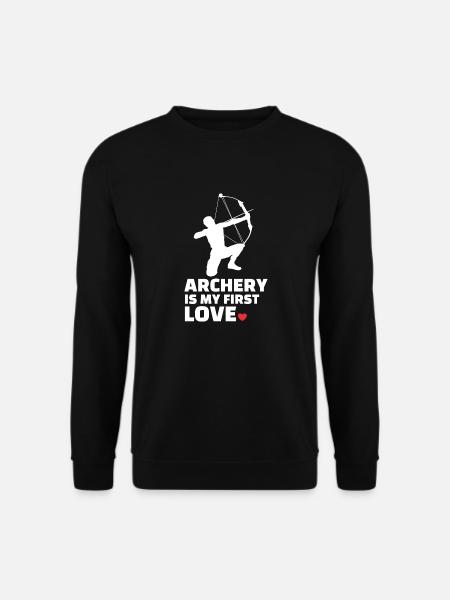 Ich Liebe Bogenschießen Stylish Bogenschießen - Unisex Pullover - Schwarz