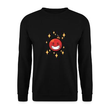 Funny Christmas bauble #9/9 - Unisex Sweatshirt - black - Front - Alina (178cm) & Michal (187cm)