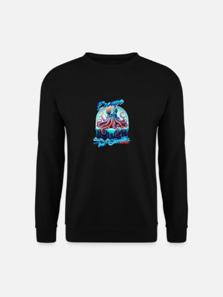ESCAPE THE CLIMATE (changement) - Octopus Version - Sweat-shirt Unisexe - noir
