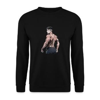 Fighter - Unisex Pullover - Schwarz - Vorne - Alina (178cm) & Michal (187cm)
