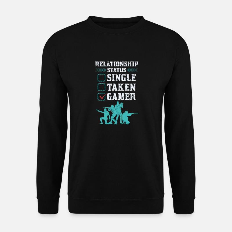 Relationship Status Gamer Design - Unisex Pullover - Schwarz