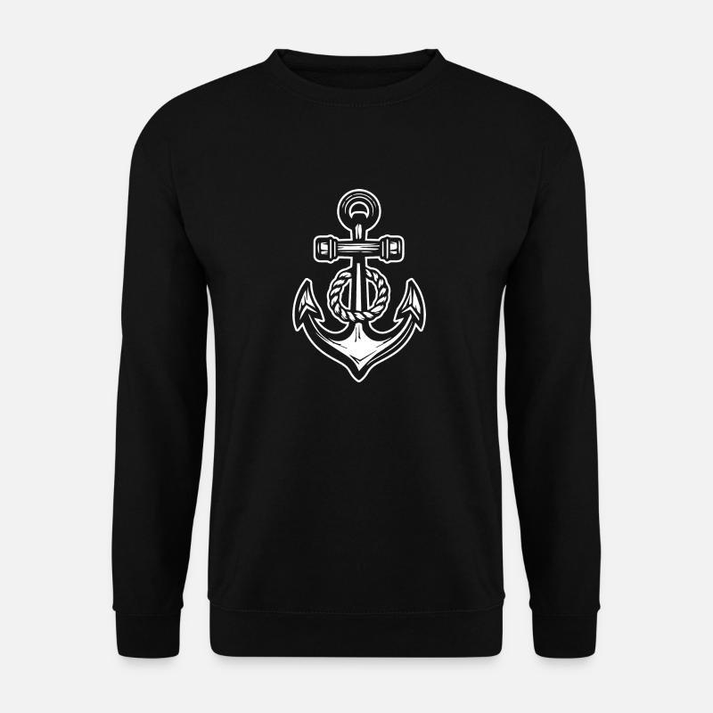 Anker Boot Schiff Nautik - Unisex Pullover - Schwarz