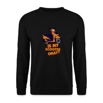 E-Scooter Roller Scooter - Sweat-shirt Unisexe - noir - Devant - Alina (178cm) & Michal (187cm)