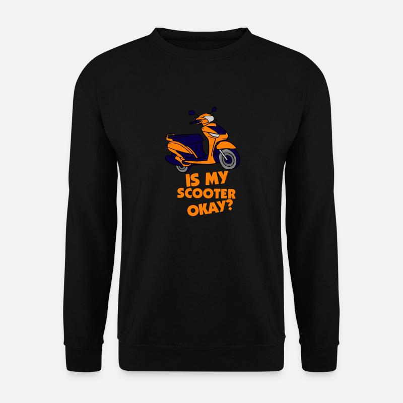 E-Scooter Roller Scooter - Unisex Pullover - Schwarz