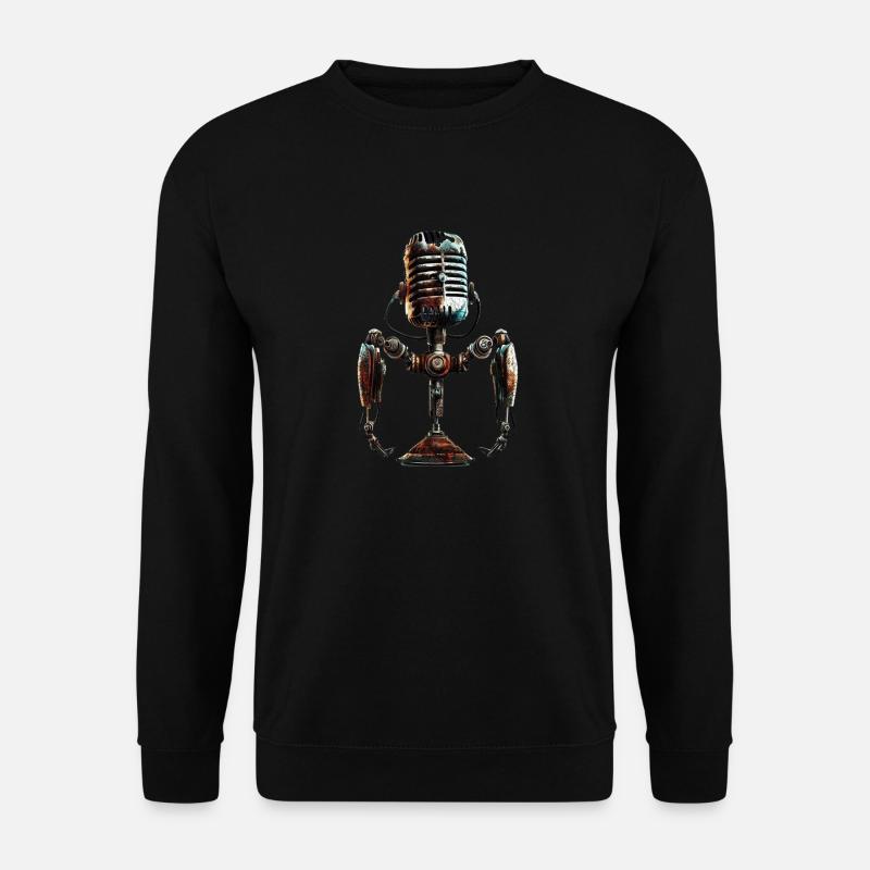 microphone old school - Unisex Sweatshirt - black