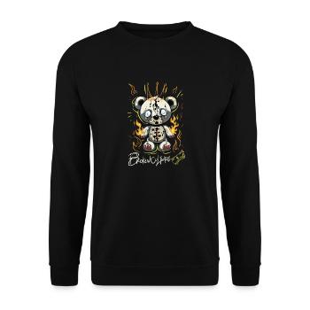 Kaputte Kulturen - Unisex Pullover - Schwarz - Vorne - Alina (178cm) & Michal (187cm)