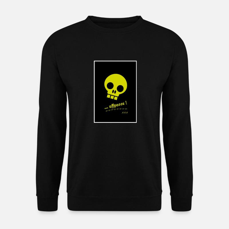 Totenkopf Gelb - Unisex Pullover - Schwarz