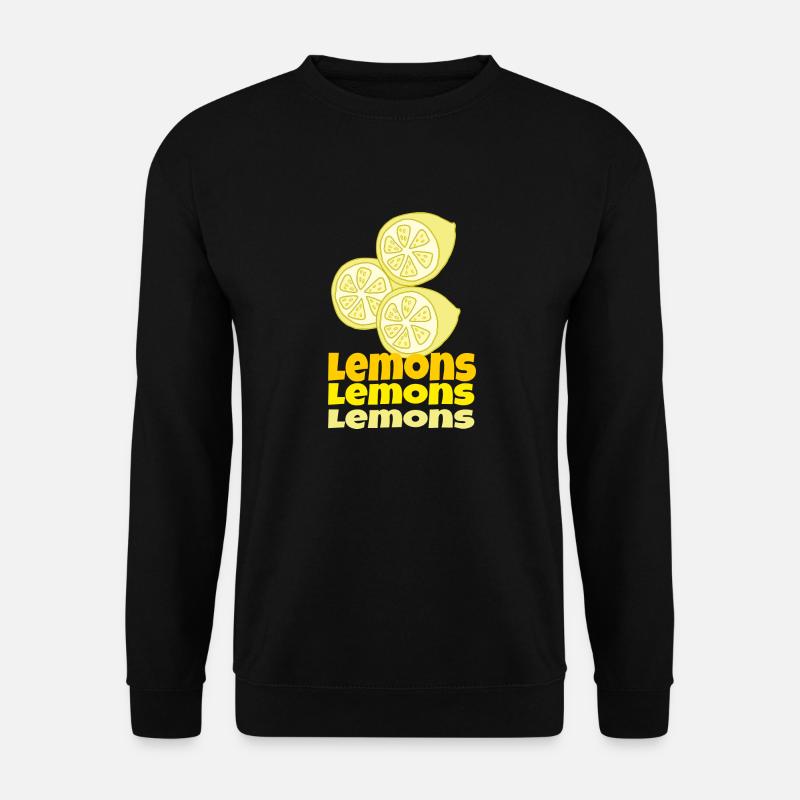 lemons - Unisex Sweatshirt - black