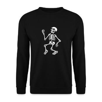 Skeleton Costume Bones Halloween Horreur - Sweat-shirt Unisexe - noir - Devant - Alina (178cm) & Michal (187cm)