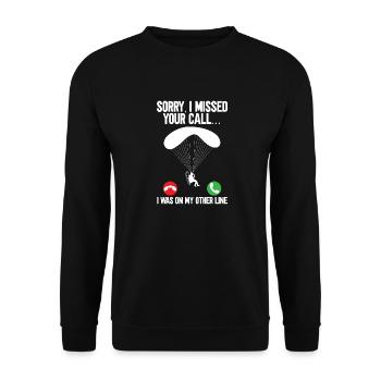 Paramoteur Parapente motorisé - Sweat-shirt Unisexe - noir - Devant - Alina (178cm) & Michal (187cm)