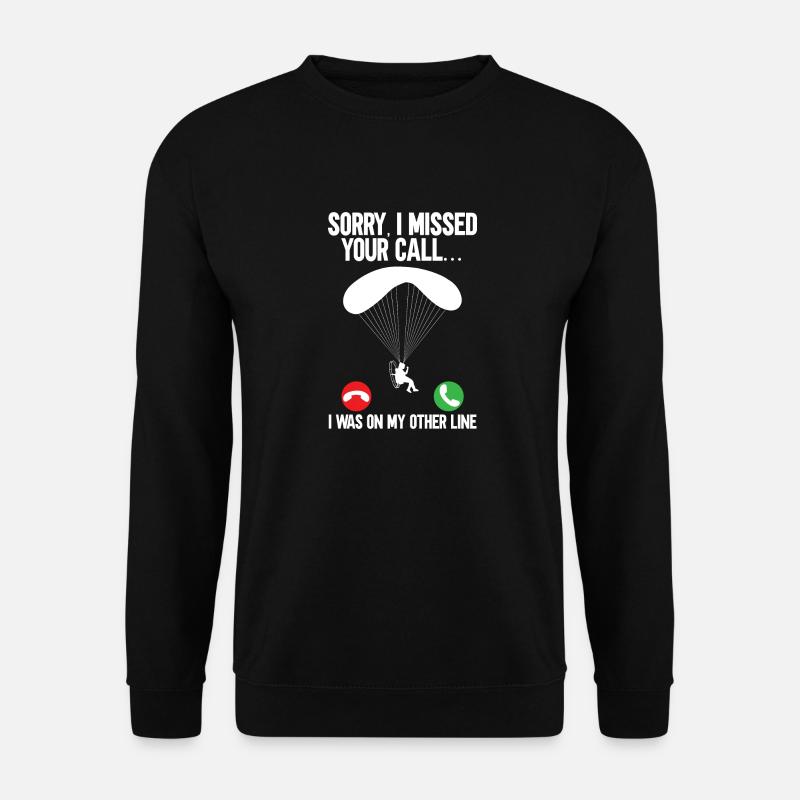 Motorschirm Motorisierter Gleitschirm - Unisex Pullover - Schwarz