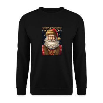 Ugly Christmas II - Unisex Pullover - Schwarz - Vorne - Alina (178cm) & Michal (187cm)